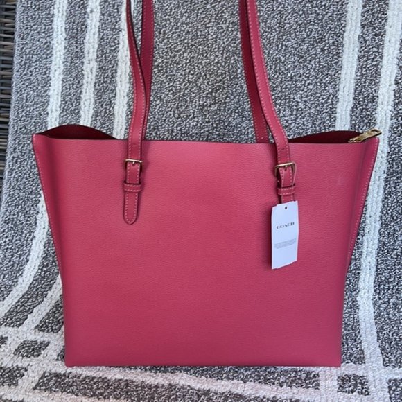 Coach Mollie Tote Gold/Strawberry Haze - Picture 10 of 16